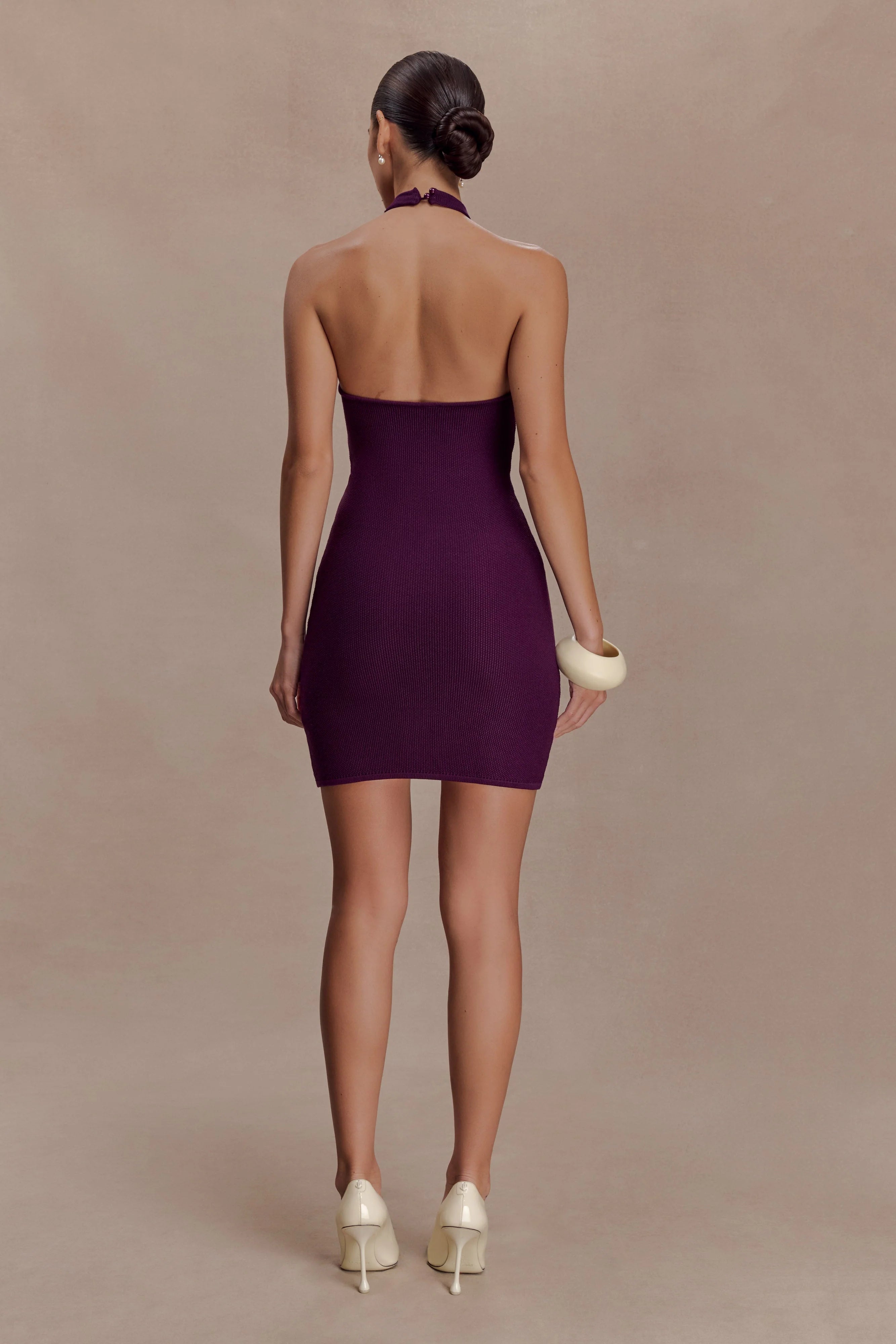 Jacky Tulip Mini Dress - Plum