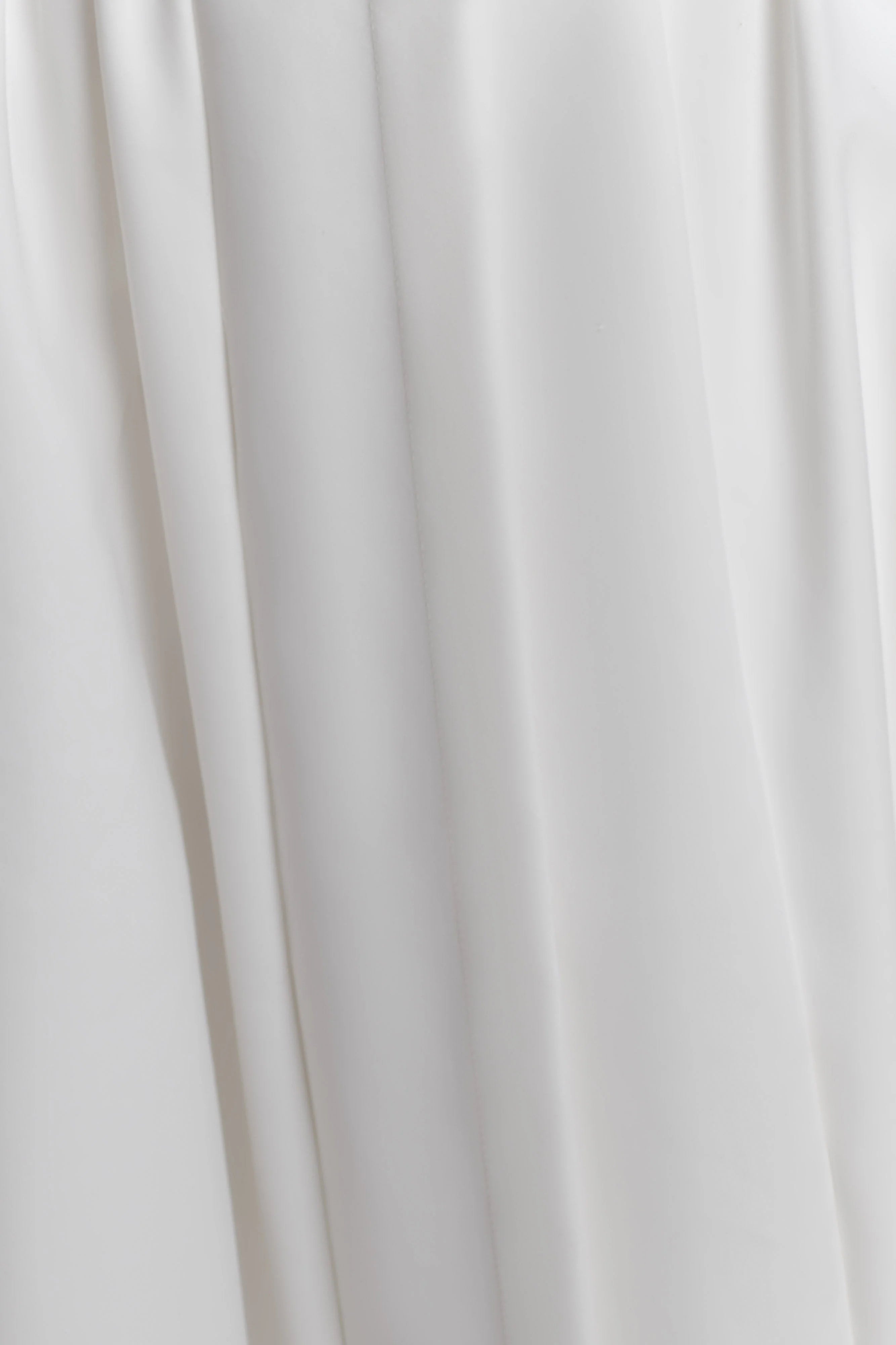 Monika Gathered Waist Cotton Midi Dress - White
