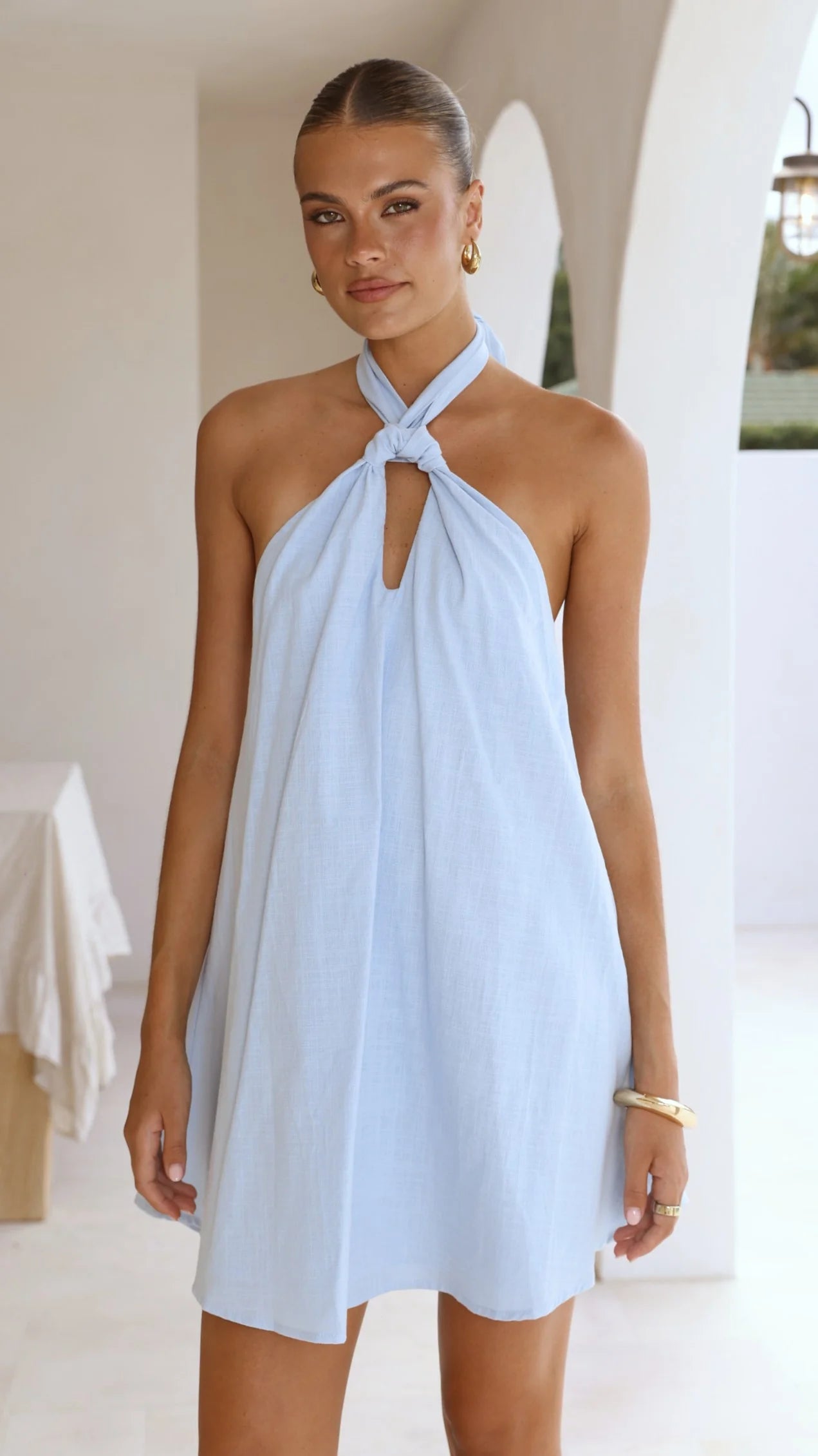 Maja Mini Dress - Blue
